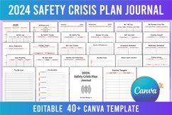 Editable 2024 Safety Crisis Plan Journal For Canva Product Image 1