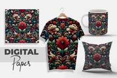 Modern Creative Seamless Floral Digital Paper Product Image 1