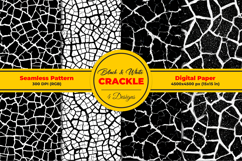 Black and White Crackle Seamless Pattern Product Image 1