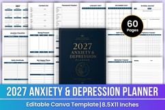 2027 Anxiety &amp; Depression Planner | Care Product Image 1