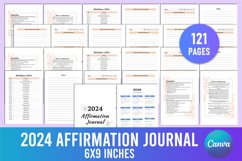 Editable 2024 Affirmation Journal For Canva Product Image 1