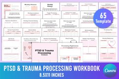 PTSD &amp; Trauma Processing Workbook For Canva Template Product Image 1