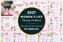 2027 Women’s Life Planning Workbook Kdp interiors Product Image 1
