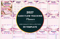 2027 Cash Flow Tracking Workbook Kdp interiors Product Image 1