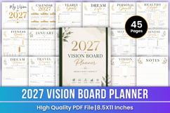 2027 Vision Board Planner | Goals &amp; Manifest Product Image 1