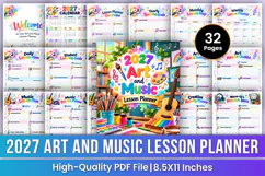2027 Art and Music Lesson Planner | Creative Teaching Product Image 1