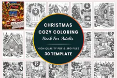 Christmas Cozy Coloring Book for Adults Product Image 1