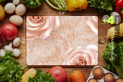 Gold Rose Cutting Board Design - 04 Variations Product Image 1