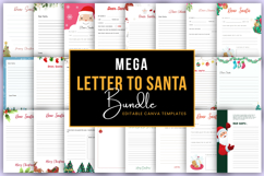 Mega Letter to Santa Bundle Canva templates Product Image 1