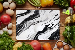 Black White Marble Cutting Board Design - 04 Variations Product Image 1