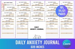Daily Anxiety Journal For Canva Interior Product Image 1