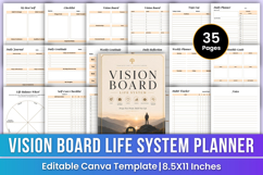 Vision Board Planner | Goals &amp; Manifest Product Image 1