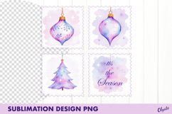 Tis the Season. Lilac Christmas Sublimation PNG Product Image 1