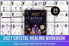 2027 Crystal Healing Workbook | Crystal Journal &amp; Energy Product Image 1