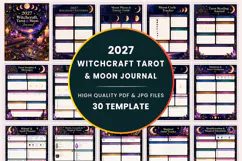 2027 Witchcraft, Tarot & Moon Journal Kdp Product Image 1