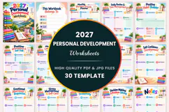 2027 Development Worksheets workbook Product Image 1