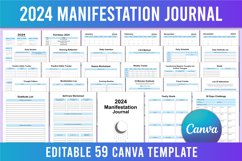 Editable 2024 Manifestation Journal For Canva Product Image 1