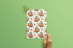 Christmas Lantern Home Watercolor Clipart Set 45 Elements Product Image 14