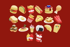 Cartoon 3D Food Set Product Image 2