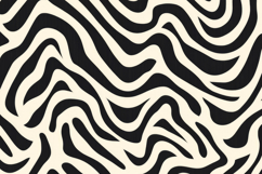 Wavy Loops Black Pattern Background Wallpaper Product Image 1