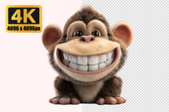 Cartoon Monkey Transparent PNG Product Image 1