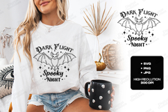 Dark Flight SVG - Halloween Bat Spooky Night Cut File Product Image 2