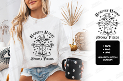 Harvest Haunt SVG - Spooky Fields Scarecrow Halloween File Product Image 2