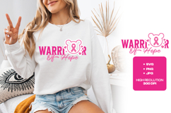 Warrior Of Hope SVG - Breast Cancer Awerness Product Image 3