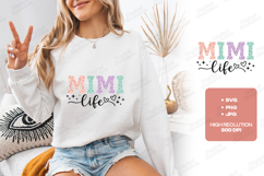 Mimi Life SVG Colorful Leopard Print Family Sublimation PNG Product Image 1