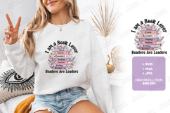 I Am A Book Lover Readers Are Leaders Reading Shirt Design Product Image 2