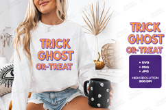 Ghost Party SVG - Purple Camo Trick or Treat PNG Cut Product Image 2
