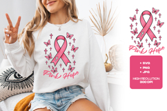 Pink Hope SVG - Breast Cancer Awerness Product Image 3