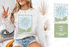 Grow Slowly Beautifully Fully &amp; Freely Retro Boho Floral JPG Product Image 3