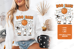 Boo Bash SVG - Halloween Disco Ghost Party Cut File Product Image 1