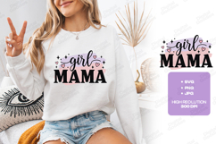 Girl Mama SVG - Trendy Colorful Paint Stroke Motherhood Product Image 2
