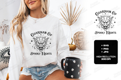 Guardian Of Spooky Nights SVG - Gargoyle Halloween Cut File Product Image 1