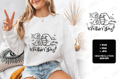 Father's Day SVG Fist Bump Son and Daddy Sublimation PNG Product Image 2