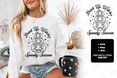 Drink Up Witches SVG - Spooky Season Pumpkin Stack Cut File Product Image 1