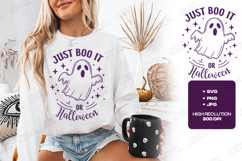 Just Boo It SVG - Halloween Ghost Spooky Quote Cut File Product Image 2