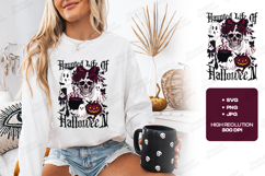 Haunted Life SVG - Gothic Halloween Skull Roses Ghost File Product Image 2