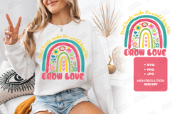 Grow Love Boho Rainbow Kindness Matters JPG Digital Design Product Image 2