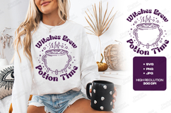 Witches Brew SVG - Potion Time Halloween Cauldron Cut File Product Image 2