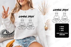 Best Friends &amp; Bros SVG Bundle | Gaming &amp; Brotherhood Art Product Image 3