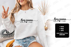 Boy Mama SVG - Elegant Motherhood Script Shirt Design Product Image 3