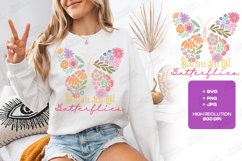 Beautiful Just Like Butterflies Floral SVG Sublimation PNG Product Image 2