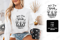 Into The Woods SVG - Haunted Nights Halloween Forest File Product Image 1