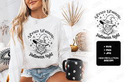 Wicked Whiskers SVG - Halloween Night Witch Cat Cut File Product Image 2