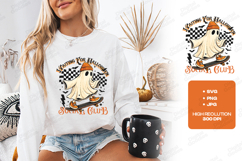 Waiting For Halloween SVG - Ghost Skateboard Social Club Product Image 1