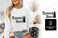 Haunted Hours SVG - Halloween Clock Tower Bats Cut File Product Image 2