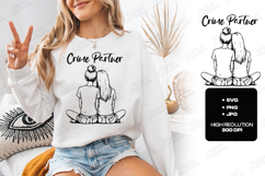 Crime Partner SVG Best Friend PNG Gift Bff Friendship Quote Product Image 1